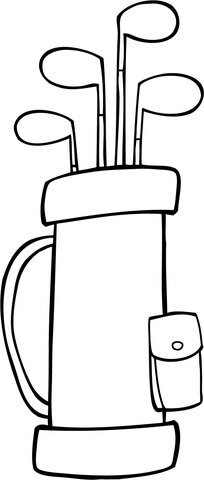 Golf Bag Coloring Page